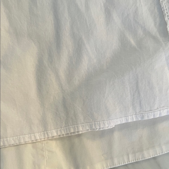 Chelsea and Violet Off The Shoulder White Puff Sleeve Poplin Dress - Picture 6 of 8